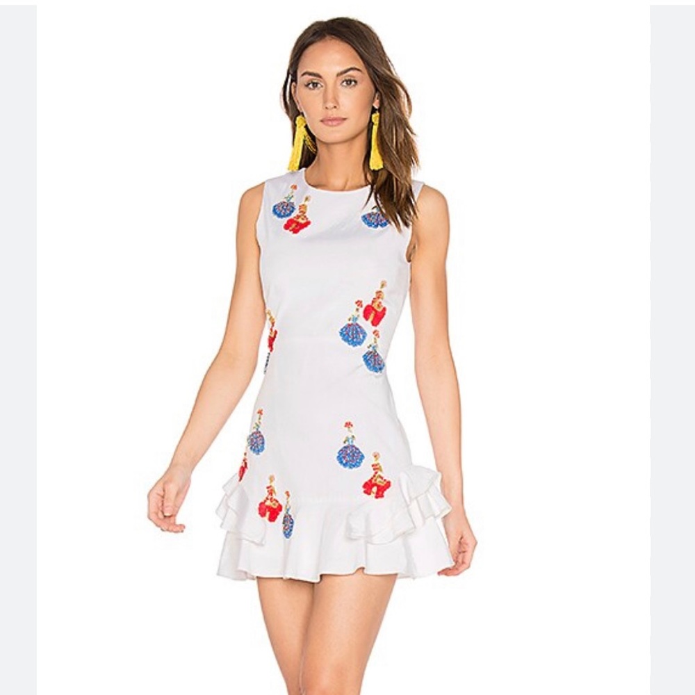 NWT Tanya Taylor Lula Embellished Mini Dress - Size 0